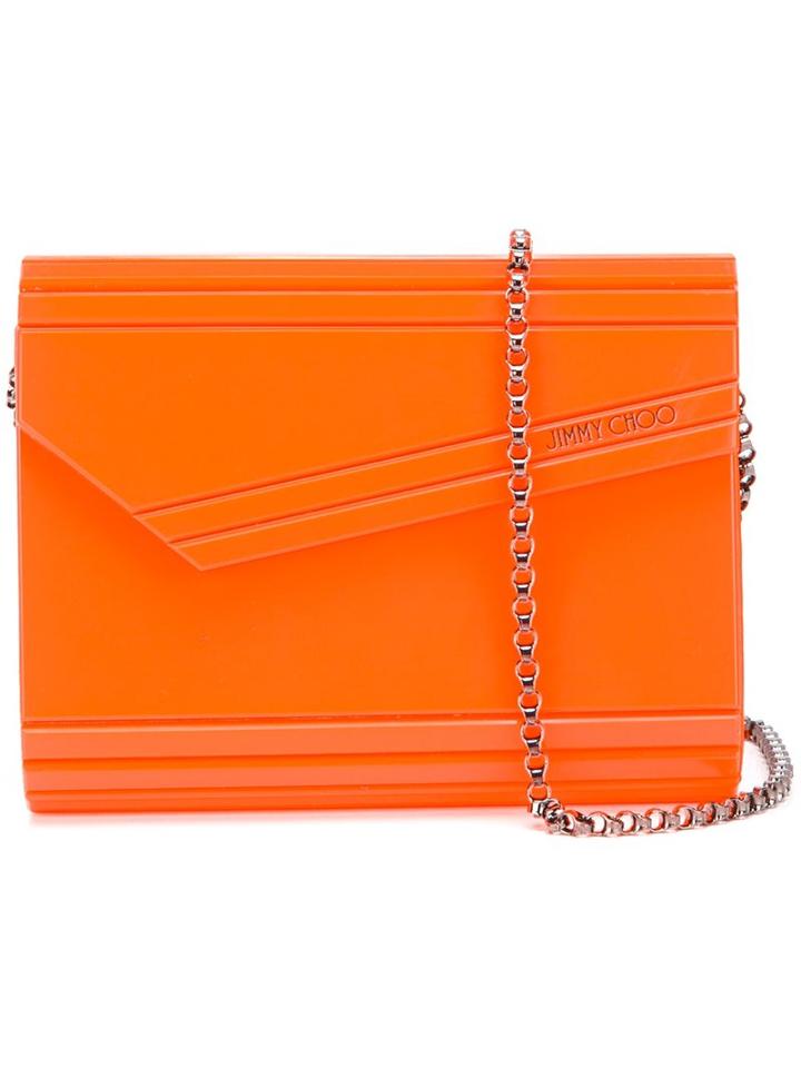 Jimmy Choo 'candy' Clutch, Women's, Yellow/orange