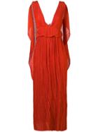 Chloé Grecian Evening Dress - Orange