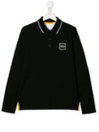 Boss Kids Teen Logo Polo Shirt - Black