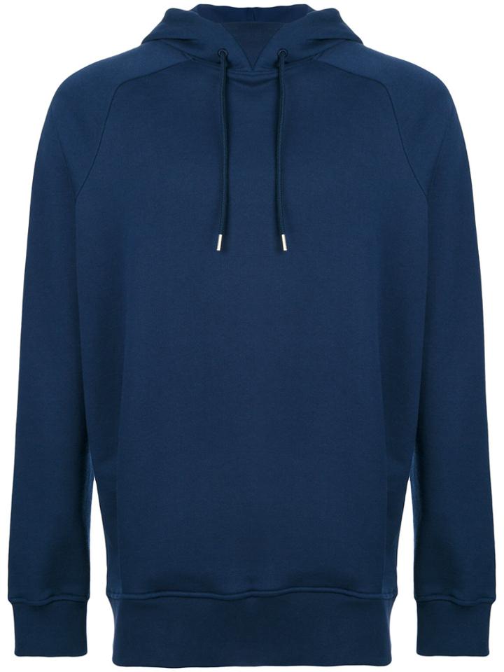 Martine Rose Long Sleeve Printed Hoodie - Blue