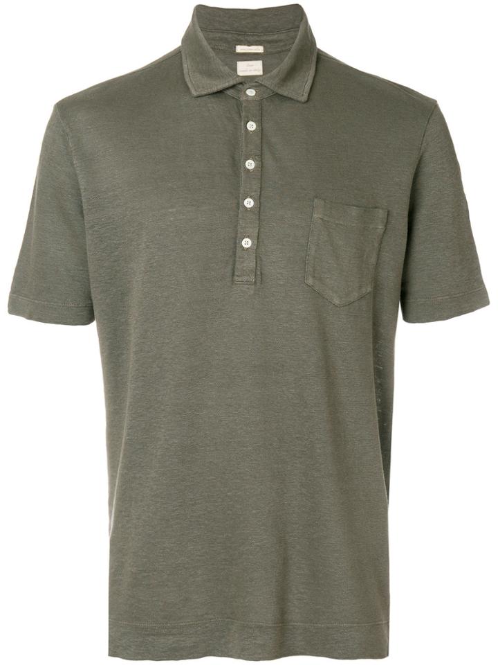 Massimo Alba Button Polo Shirt - Green