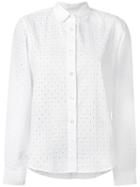 Peter Jensen Broderie Anglaise Shirt, Women's, Size: Medium, White, Cotton
