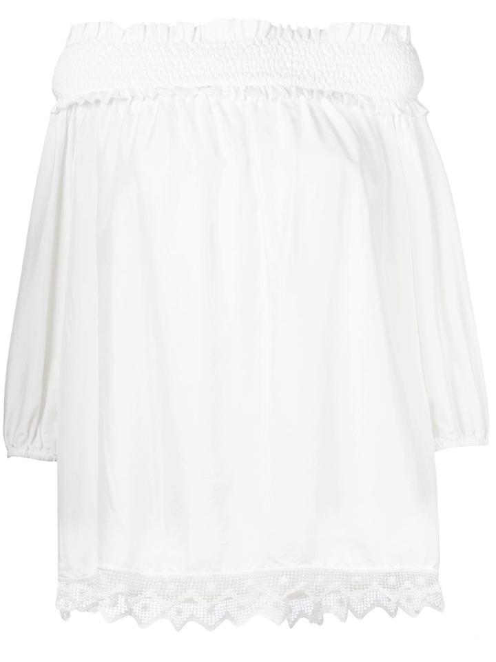 P.a.r.o.s.h. Off The Shoulder Blouse - White