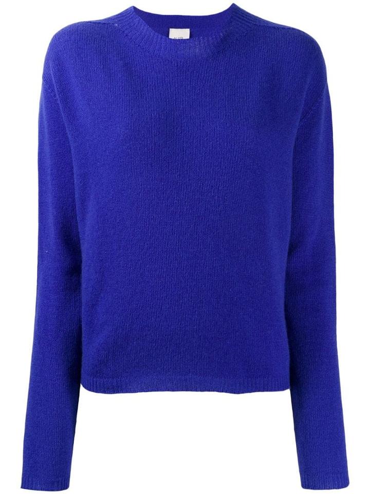 Alysi Dropped Shoulder Sweater - Blue