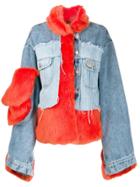 Natasha Zinko Oversized Patchwork Jacket - Orange