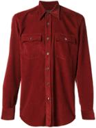 Prada Pocket Corduroy Shirt - Red
