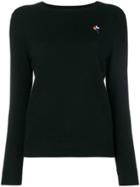 Chinti & Parker Embroidered Long-sleeve Sweater - Black