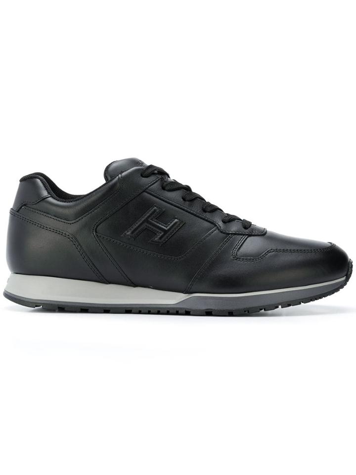 Hogan Low Top Logo Trainers - Black