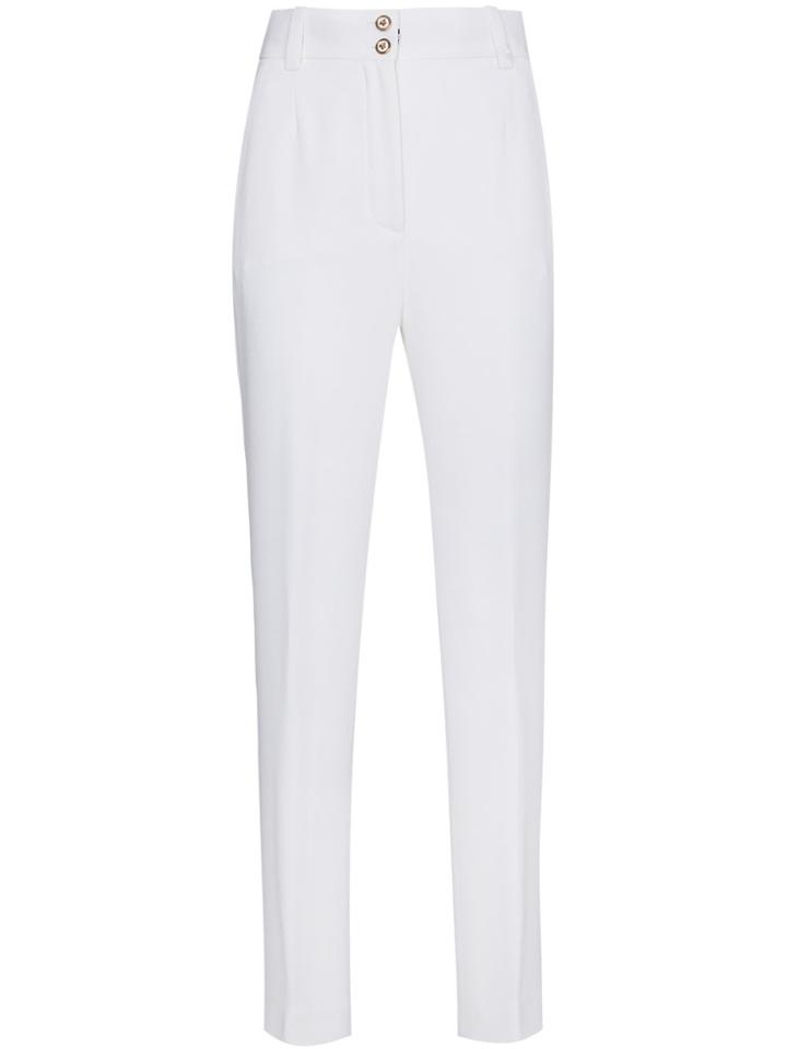 Versace White High Waisted Trousers