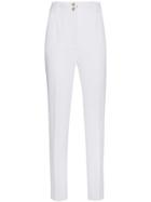 Versace White High Waisted Trousers