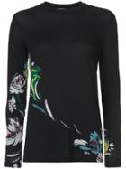 Prabal Gurung Long Sleeved Printed T-shirt - Black