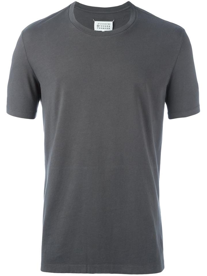 Maison Margiela Two Tone T-shirt, Men's, Size: 50, Grey, Cotton