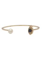 Delfina Delettrez 'eye Piercing' Diamond And Sapphire Bangle -