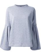 Maison Mihara Yasuhiro Bell Sleeve Sweatshirt - Grey