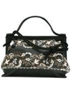 Giorgio Armani Vintage Embroidered Floral Bag - Brown