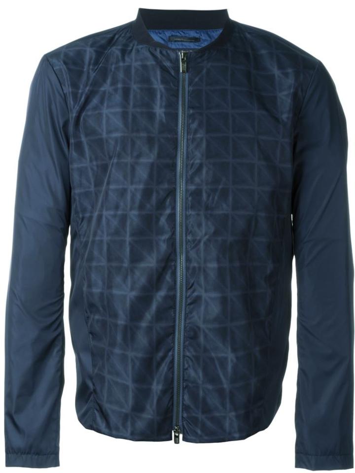 Armani Collezioni Tonal Print Lightweight Jacket
