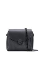 Visone Tatistriato Small Shoulder Bag - Black