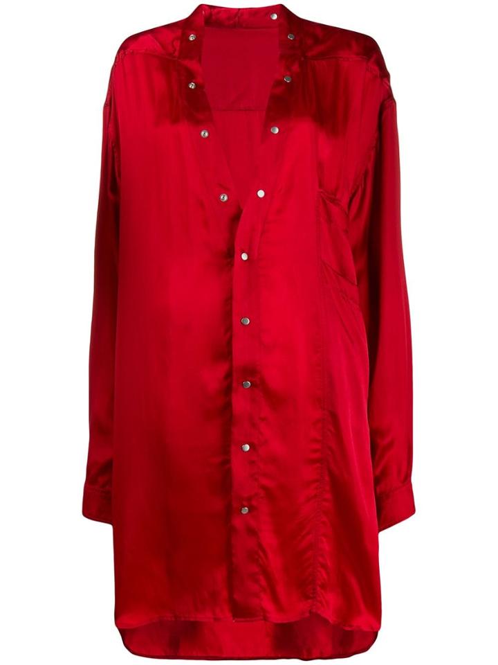 Rick Owens Tunic Shirt - Red