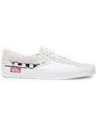 Vans Checkerboard Slip-on Cap Sneakers - White