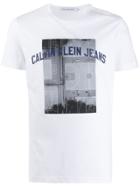 Calvin Klein Jeans Photo Print Slim-fit T-shirt - White
