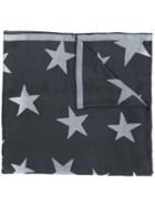 Stella Mccartney - Star Printed Scarf - Women - Silk/modal - One Size, Grey, Silk/modal
