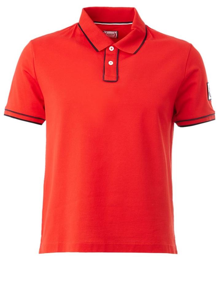 Moncler Gamme Bleu Stripes Detailing Polo Shirt