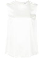 Brunello Cucinelli - Shift Blouse - Women - Silk/spandex/elastane/brass - Xs, White, Silk/spandex/elastane/brass
