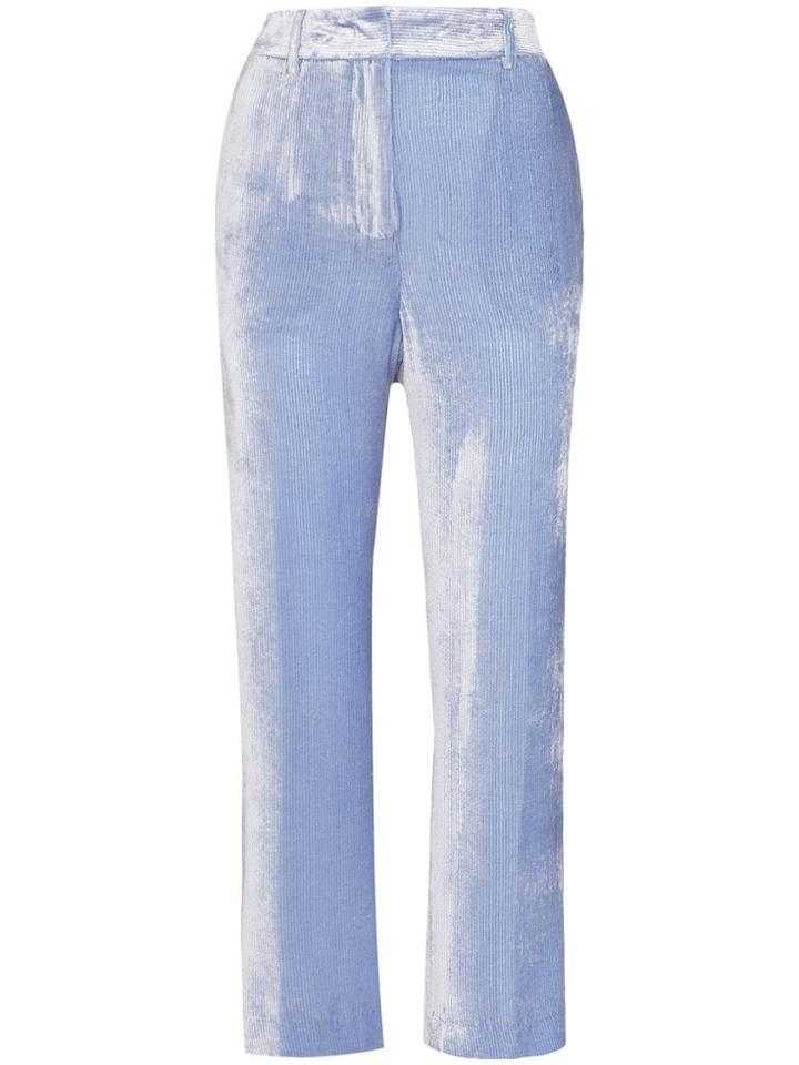 Sies Marjan Willa Ribbed Velvet Trousers - Blue