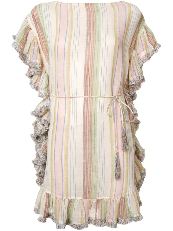 Zimmermann Tropicale Flutter Top, Women's, Size: 0, Nude/neutrals, Cotton/linen/flax