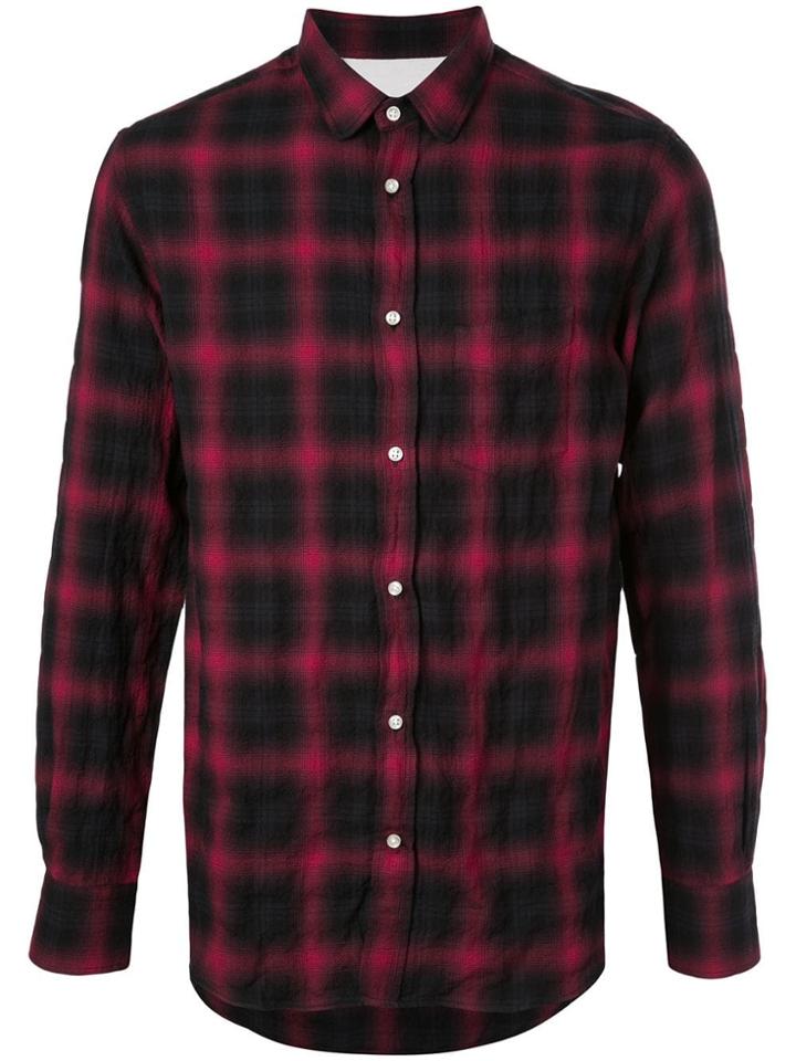Officine Generale Checked Shirt - Red
