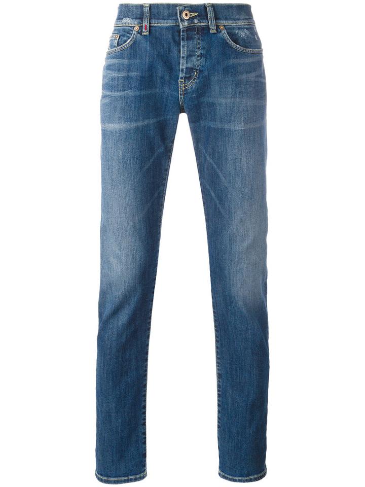 Dondup Slim-fit Jeans, Men's, Size: 32, Blue, Cotton/spandex/elastane