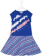 Kenzo Kids Printed Dress, Girl's, Size: 8 Yrs, Blue