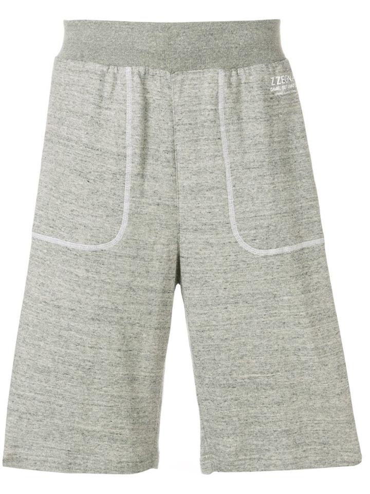 Z Zegna Logo Running Shorts - Grey