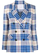 Giada Benincasa Check Print Blazer - Blue