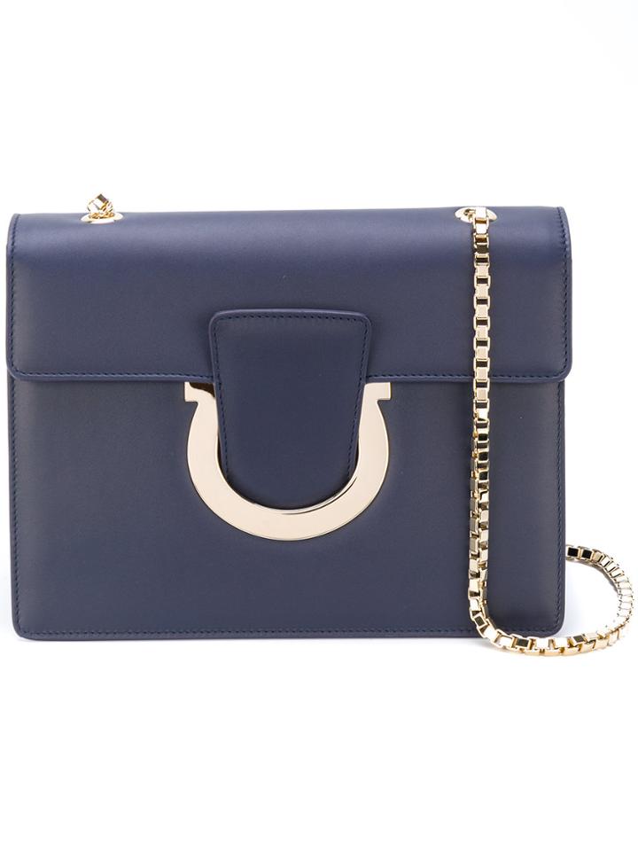 Salvatore Ferragamo Thalia Shoulder Bag - Blue