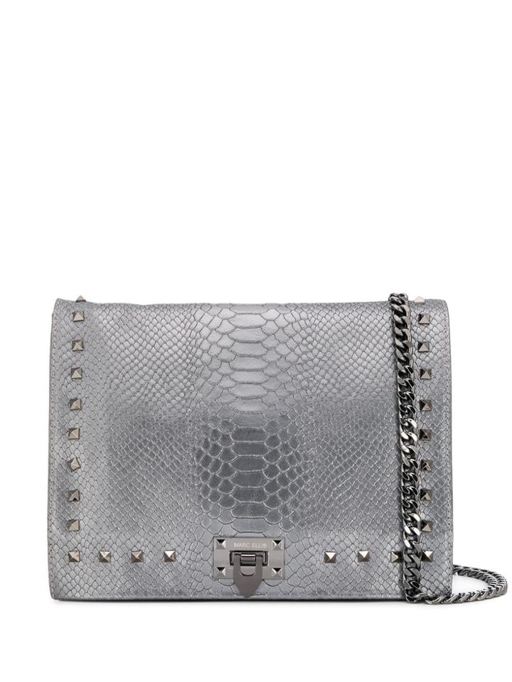 Marc Ellis Marc Ellis Meb122lpitone Gun Metal Leather/fur/exotic