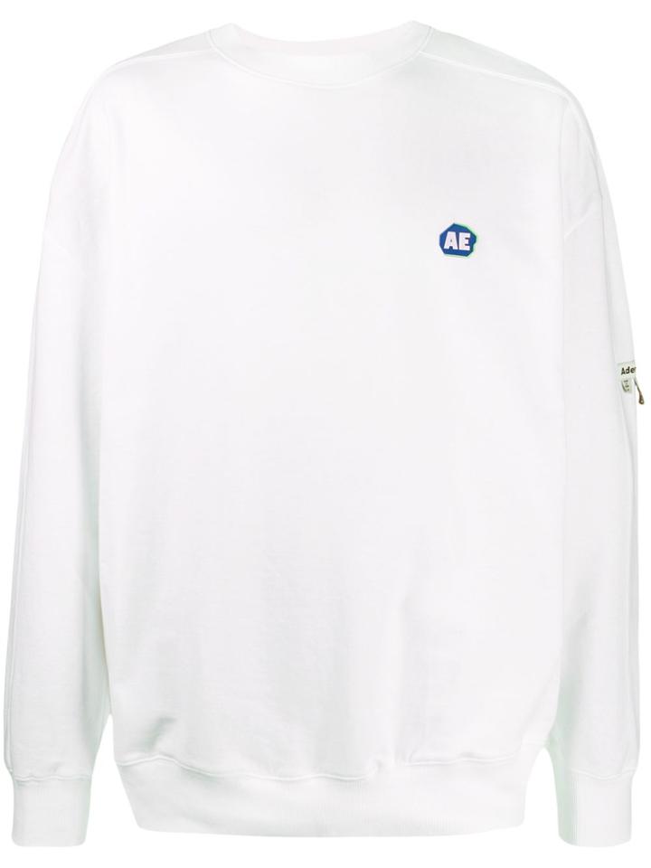 Ader Error Logo Patch Sweatshirt - White