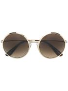 Dolce & Gabbana Eyewear Round Frame Sunglasses - Metallic