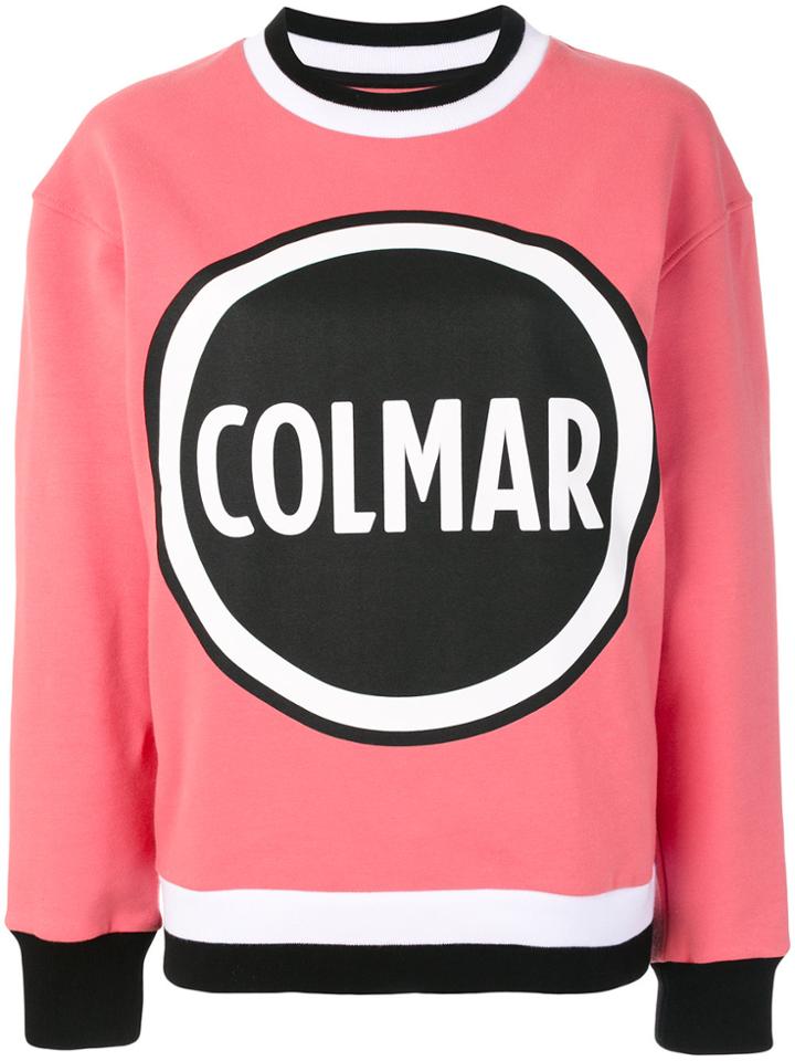 Au Jour Le Jour For Colmar Logo Print Sweatshirt - Pink & Purple