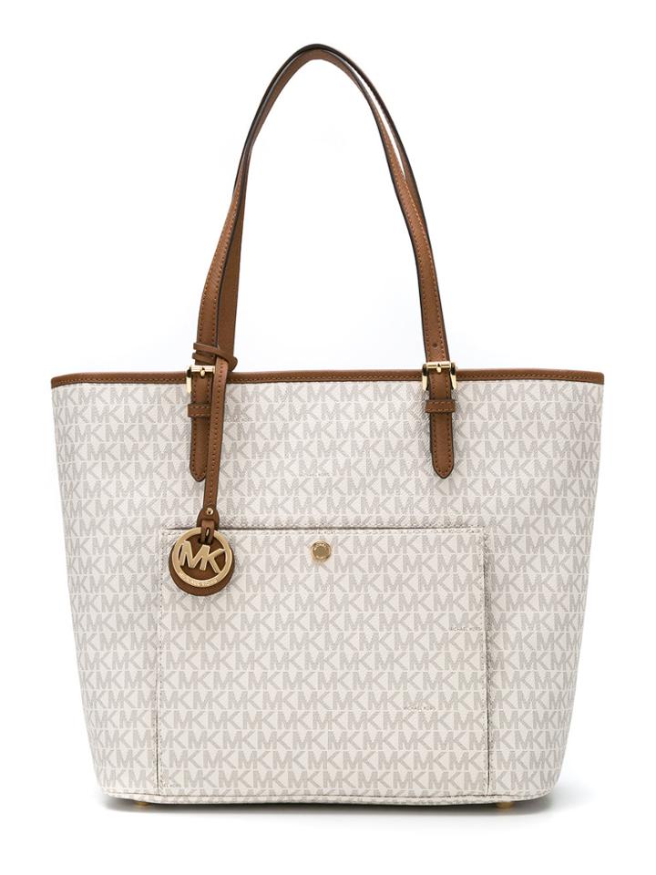 Michael Michael Kors Jet Set Travel Large Tote - Nude & Neutrals