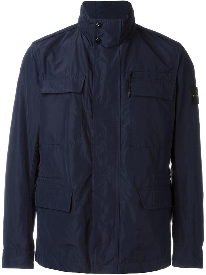 Stone Island Sleeve Logo Patch Military Jacket