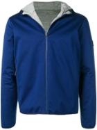 Z Zegna Techmerino Reversible Hooded Jacket - Blue