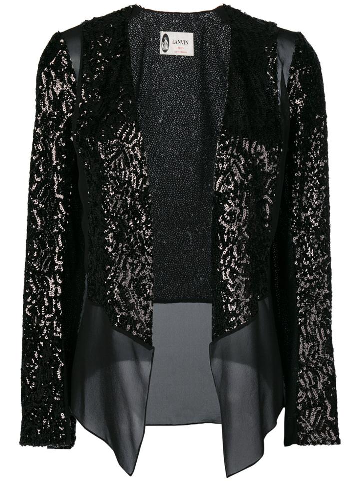 Lanvin Sequin Open Jacket - Black