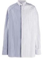 Juun.j Two-tone Striped Shirt - Blue
