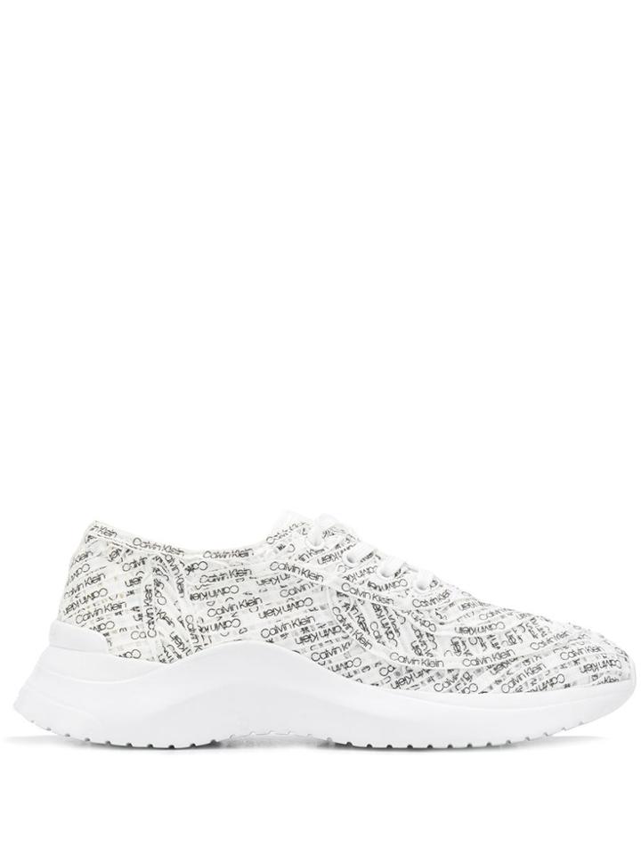 Calvin Klein Logo Sneakers - White