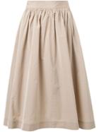 Cityshop A-line Midi Skirt, Women's, Nude/neutrals, Cotton/polyester/cupro