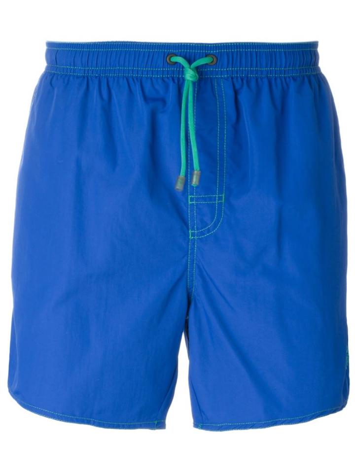 Boss Hugo Boss Lobster Swim Shorts, Men's, Size: Xl, Blue, Polyamide/polyester
