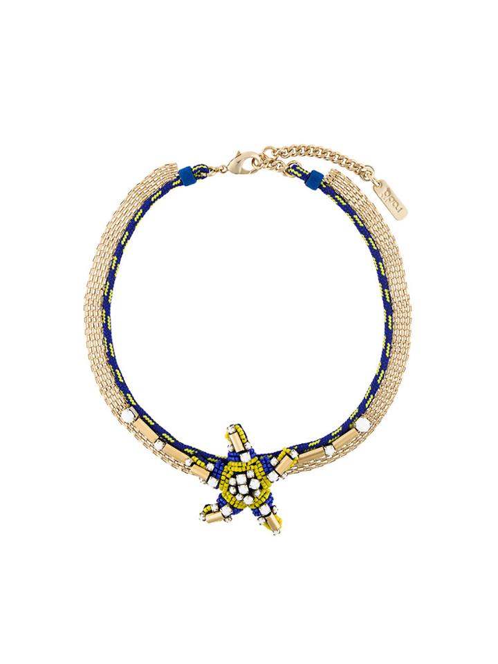 Radà Star Pendant Short Necklace - Blue