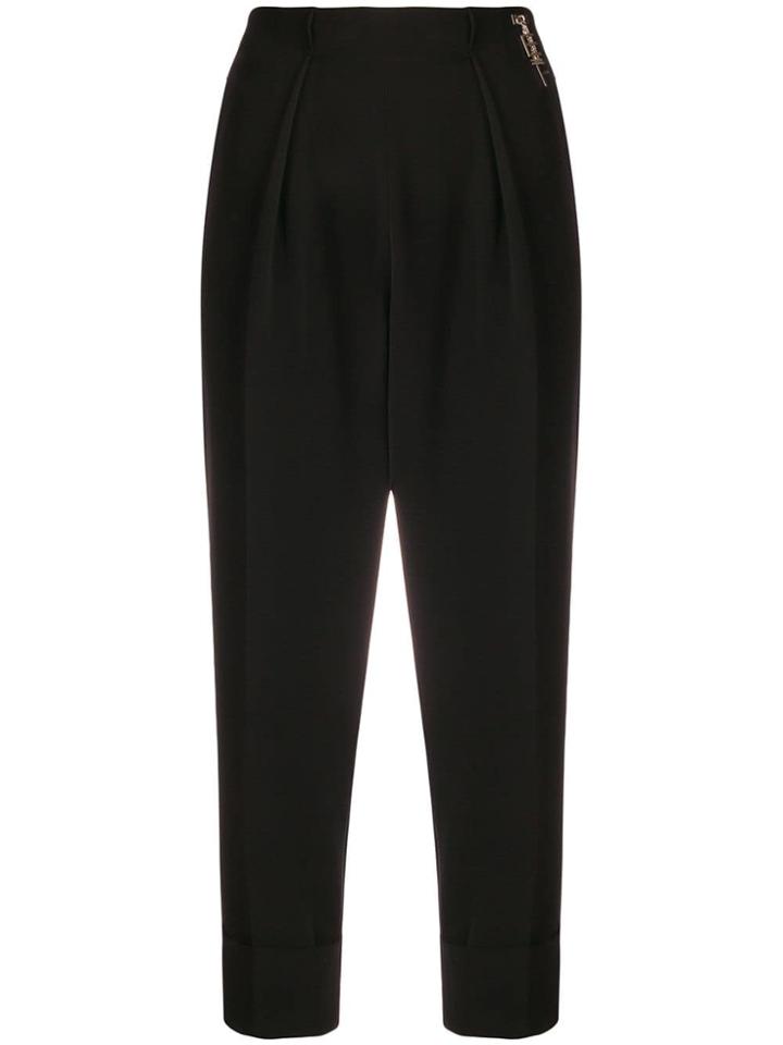Elisabetta Franchi Cropped Trousers - Black