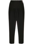 Elisabetta Franchi Cropped Trousers - Black